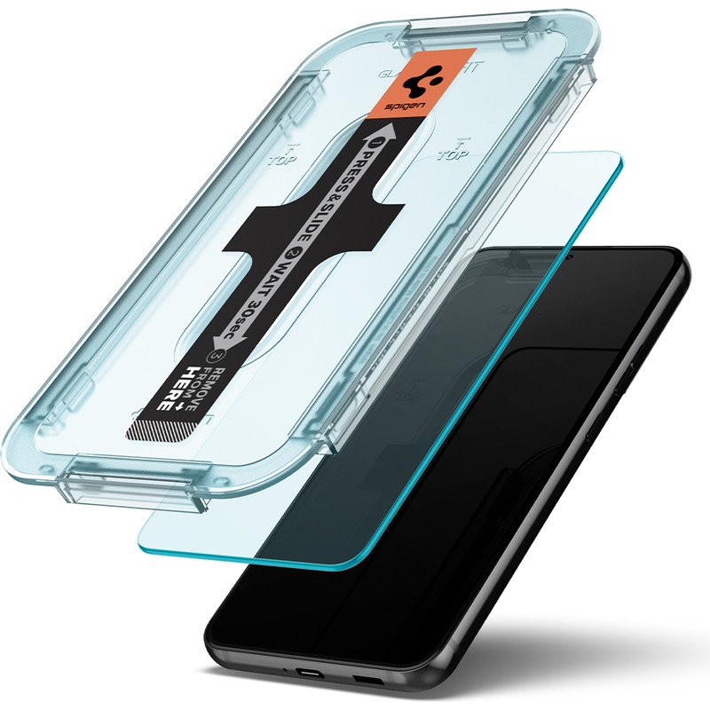Szkło hartowane Spigen Glas.tr EZ Fit z ramką aplikacyjną